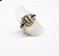 Ringe Soprana Dame ACQUAMARINA in Gold Acquamarina AN OG ACQ ZAFFIRI